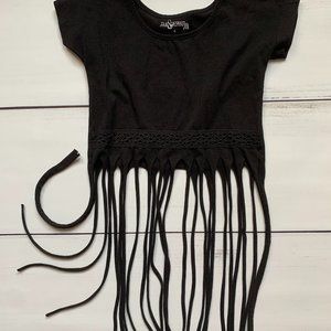 Long Fringe Boho Jak & Peppar top - Fun!! Sz6